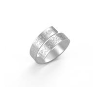 Dreamtimes Islamic Ayatul Kursi Openable Rings - Silver Allah & Quran Arabic Calligraphy Rings for Women & Men - Eid & Ramadan Gifts