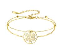 Dreamtimes Metatron Cube Bracelet for Women Men Sacred Geometry Bracelet Reiki Healing Energy Bracelets Adjustable Unisex Spiritual Meditation Jewelry, M, Stainless Steel, no gemstone
