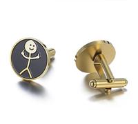 Dreamtimes Rock Skull Hand Cufflinks Halloween Shirt Cufflinks Figurine Sign Language Cuff Links Rock On Hand Gesture Stainless Steel Novelty Cuff Links for Men, M, Stainless Steel, no gemstone