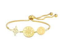 Dreamtimes Witch Knot Tetragrammaton Pentagram Bracelet, M, Stainless Steel, No Gemstone