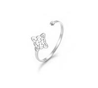 Dreamtimes Witch‘s Knot Ring for Women Witchcraft Protection Amulet Rings Adjustable Open Ring Spiritual Celtic Ring Lucky Talisman Pagan Jewelry (Silver)