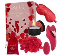 Dreamtoys Amour - wearable knicker vibrator set (red)