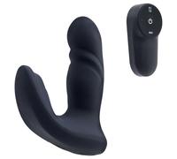 Dreamtoys Pulz - thrusting anal vibrator with remote control (blue)