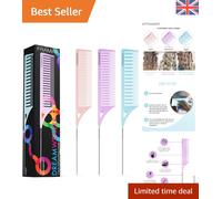 Dreamweaver 3-Pack Highlighting Comb Set - Quick & Effortless Hair Separation