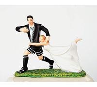 DreamWedding-UK Wedding Cake Toppers/Bride and Groom Figures/Sitting/Standing, Artificial Resin, Number 17, 5 x 12 x 12 cm