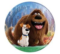 Dreamworks 49776 The Secret Life of Pets Party Decoration Plates Paper, Large, 23 cm, 8-Piece