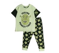Dreamworks Boys Shrek Short Sleeve Top Long Leg Pyjamas Nightwear Pjs Ogre 5-6 Years Green