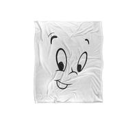 DreamWorks Casper Blanket 152 x 127 cm The Friendly Ghost Face Soft Throw Blanket DreamWorks Multicolor 152 x 127 cm