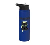 DreamWorks Dragons Everybody Loves Toothless Front & Back Stainless Steel Insulated Water Bottle