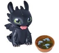 DreamWorks Dragons, How to Train Your Dragon, Fish Feeding Toothless Interactive Toy with Squeeze and 'Barf' Fish Action, Dragon Toys for Kids Ages 4 and Up
