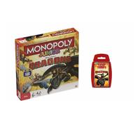 Dreamworks Dragons Monopoly Junior and Top Trumps Card Game Bundle