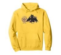 DreamWorks Dragons Strike Class Toothless Pullover Hoodie, Adult Unisex, Lemon Yellow, Medium
