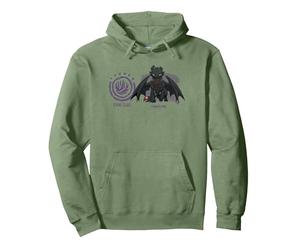 DreamWorks Dragons Strike Class Toothless Pullover Hoodie, Adult Unisex, Sage Green, X-Large