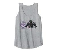 DreamWorks Dragons Strike Class Toothless Tank Top, Women, Heather Grey, XX-Large