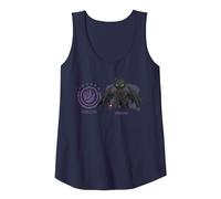 DreamWorks Dragons Strike Class Toothless Tank Top, Women, Navy Blue, X-Large