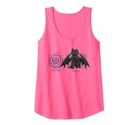 DreamWorks Dragons Strike Class Toothless Tank Top, Women, Neon Pink, X-Large