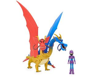 Dreamworks Dragons, The Nine Realms Large Wu and Wei and Jun Figure Kids Toy