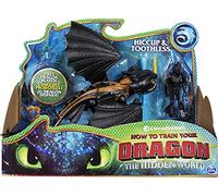Dreamworks Dragons Toothless and Hiccup, Dragon with Armoured Viking Figure, for Kids Aged 4 and Up