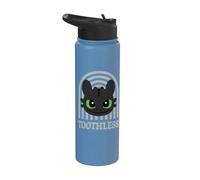 DreamWorks Dragons Toothless Happy Expression Stainless Steel Insulated Water Bottle