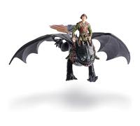 Dreamworks Dragons Toothless & Hiccup Action Figures Viking Rider Duo | 13-Inch Toothless Dragon Toy, 3-Inch Hiccup Viking Action Figure, Real Feel Wings, Pretend Play Gifts for Kids Ages 4+