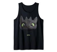 DreamWorks Dragons Toothless Night Fury Big Face Costume 3D Tank Top