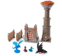 Dreamworks Dragons Trial of Flame Torch Tower Toy Figure Playset