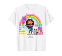 DreamWorks Gabby’s Dollhouse 4th Birthday T-Shirt - Girls - Blue - Small