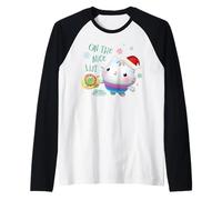 DreamWorks Gabby’s Dollhouse Cakey On The Nice List Raglan Baseball Tee