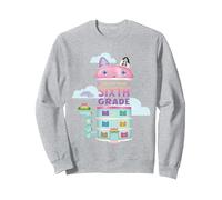 DreamWorks Gabby’s Dollhouse Ready For Sixth Grade Sweatshirt, Adult Unisex, Heather Grey, Large