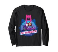 DreamWorks Gabby’s Dollhouse The Movie Cat Francisco Racer Long Sleeve T-Shirt