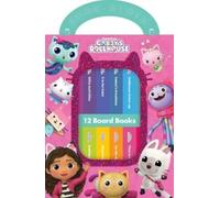 DreamWorks Gabby’s Dollhouse - My First Library Board Book Block 12-Book Set - First Words, Alphabet, Numbers, and More! - PI Kids