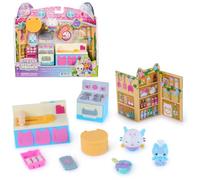 DreamWorks Gabby's Dollhouse Fairylandia Cakey Cat's Fairy Kitchen 10-Piece Set with Pop-Up Art and Play Kitchen Accessories, Pretend Play Toys Set for Kids, Ages 3+