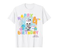 DreamWorks Gabby's Dollhouse Happy 4th Birthday T-Shirt