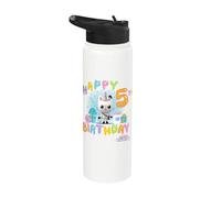 DreamWorks Gabby's Dollhouse Happy 5th Birthday Stainless Steel Insulated Water Bottle