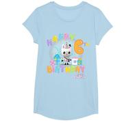 DreamWorks Gabby's Dollhouse Happy 6th Birthday T-Shirt, Girls, Baby Blue, Large