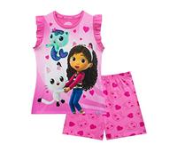 DREAMWORKS Girls Gabby's Dollhouse Pyjamas Short Frill Sleeve Pyjama Set For Kids