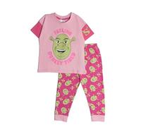 DREAMWORKS Girls Shrek Short Sleeve Top Long Leg Pyjamas Nightwear Pjs Ogre 11-12 Years Pink