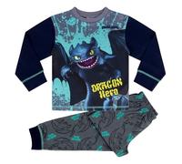 DREAMWORKS How to Train Your Dragon, Dragon Hero Long Sleeved Pyjama Set, Toothless, 8-9 Years: 134cm, Multicolor