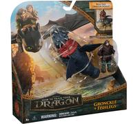DreamWorks How to Train Your Dragon Gronckle & Fishlegs Viking Duo Action Figure
