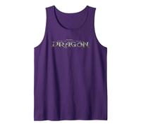 DreamWorks How to Train Your Dragon Movie Logo Tank Top, Men, Purple, Medium