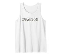 DreamWorks How to Train Your Dragon Movie Logo Tank Top, Men, White, Large