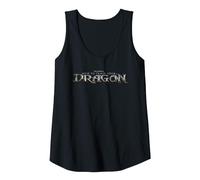DreamWorks How to Train Your Dragon Movie Logo Tank Top, Women, Black, Large