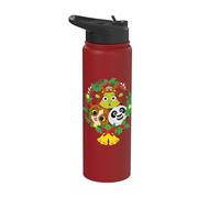 DreamWorks KouKou Holiday Character Wreath Stainless Steel Insulated Water Bottle