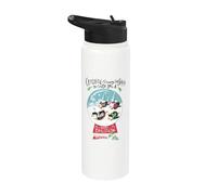DreamWorks Madagascar Penguins Crashing Through the Snow Stainless Steel Insulated Water Bottle