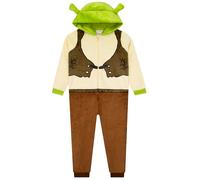 Dreamworks Shrek Onesie, Hooded Boys Onesie With 3D Ears, Boys All In One Pyjamas, Shrek Kids Pjs, Age 12-13 Years Green