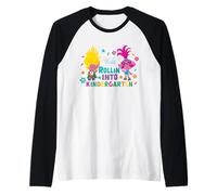 DreamWorks Trolls Back to School Rolling Into Kindergarten Raglan Baseball Tee