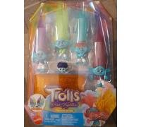 Mattel Toy DreamWorks Trolls Band Together BroZone On Tour Set - 5 Dolls & Cassette Stand - HTH35