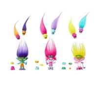 DreamWorks Trolls Band Together Hair Pops Small Dolls with Removable Clothes & 3 Surprise Accessories, HNF02