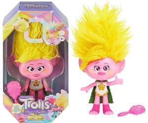DreamWorks Trolls Band Together Rainbow HairTunes Viva Doll, Doll Cape Access