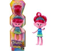 DreamWorks Trolls Band Together Trendsettin Fashion Doll, Queen Poppy with Vib